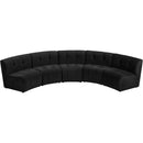  Manufacturer Color_Black -- Meridian Limitless Fabric 5 pc Sectional IMAGE 5