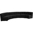  Manufacturer Color_Black -- Meridian Limitless Fabric 6 pc Sectional IMAGE 3