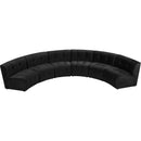  Manufacturer Color_Black -- Meridian Limitless Fabric 6 pc Sectional IMAGE 5