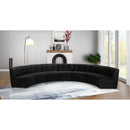  Manufacturer Color_Black -- Meridian Limitless Fabric 7 pc Sectional IMAGE 2