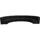 Meridian Limitless Fabric 8 pc Sectional 645Black-8PC IMAGE 1