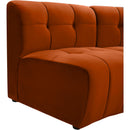  Manufacturer Color_Cognac -- Limitless 177.5" Cognac Velvet Upholstered 9 pc Modular Sectional IMAGE 10