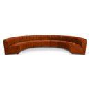  Manufacturer Color_Cognac -- Limitless 177.5" Cognac Velvet Upholstered 9 pc Modular Sectional IMAGE 1