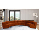  Manufacturer Color_Cognac -- Limitless 177.5" Cognac Velvet Upholstered 9 pc Modular Sectional IMAGE 2