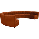  Manufacturer Color_Cognac -- Limitless 177.5" Cognac Velvet Upholstered 9 pc Modular Sectional IMAGE 3
