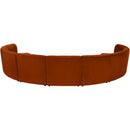  Manufacturer Color_Cognac -- Limitless 177.5" Cognac Velvet Upholstered 9 pc Modular Sectional IMAGE 4