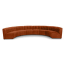  Manufacturer Color_Cognac -- Limitless 174.5" Cognac Velvet Upholstered 8 pc Modular Sectional IMAGE 1