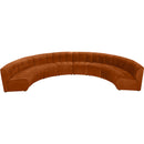  Manufacturer Color_Cognac -- Limitless 174.5" Cognac Velvet Upholstered 8 pc Modular Sectional IMAGE 5