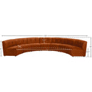  Manufacturer Color_Cognac -- Limitless 169.5" Cognac Velvet Upholstered 7 pc Modular Sectional IMAGE 13