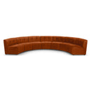  Manufacturer Color_Cognac -- Limitless 169.5" Cognac Velvet Upholstered 7 pc Modular Sectional IMAGE 1