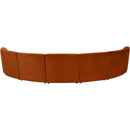  Manufacturer Color_Cognac -- Limitless 169.5" Cognac Velvet Upholstered 7 pc Modular Sectional IMAGE 4