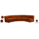  Manufacturer Color_Cognac -- Limitless 141.5" Cognac Velvet Upholstered 5 pc Modular Sectional IMAGE 14