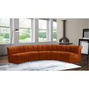  Manufacturer Color_Cognac -- Limitless 141.5" Cognac Velvet Upholstered 5 pc Modular Sectional IMAGE 2