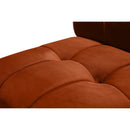  Manufacturer Color_Cognac -- Limitless 119.5" Cognac Velvet Upholstered 4 pc Modular Sectional IMAGE 12