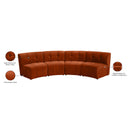  Manufacturer Color_Cognac -- Limitless 119.5" Cognac Velvet Upholstered 4 pc Modular Sectional IMAGE 15