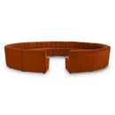 Manufacturer Color_Cognac -- Limitless 177.5" Cognac Velvet Upholstered 15 pc Modular Sectional IMAGE 1