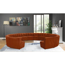  Manufacturer Color_Cognac -- Limitless 177.5" Cognac Velvet Upholstered 14 pc Modular Sectional IMAGE 2