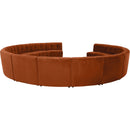  Manufacturer Color_Cognac -- Limitless 177.5" Cognac Velvet Upholstered 14 pc Modular Sectional IMAGE 4