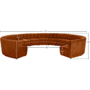  Manufacturer Color_Cognac -- Limitless 177.5" Cognac Velvet Upholstered 13 pc Modular Sectional IMAGE 13
