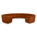  Manufacturer Color_Cognac -- Limitless 177.5" Cognac Velvet Upholstered 13 pc Modular Sectional IMAGE 1