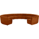 Meridian Limitless Fabric 13 pc Sectional 645Cognac-13PC IMAGE 1