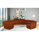  Manufacturer Color_Cognac -- Limitless 177.5" Cognac Velvet Upholstered 13 pc Modular Sectional IMAGE 2