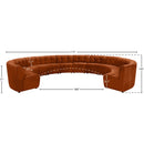  Manufacturer Color_Cognac -- Limitless 177.5" Cognac Velvet Upholstered 12 pc Modular Sectional IMAGE 13