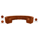  Manufacturer Color_Cognac -- Limitless 177.5" Cognac Velvet Upholstered 12 pc Modular Sectional IMAGE 14