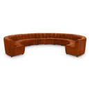 Manufacturer Color_Cognac -- Limitless 177.5" Cognac Velvet Upholstered 12 pc Modular Sectional IMAGE 1