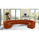  Manufacturer Color_Cognac -- Limitless 177.5" Cognac Velvet Upholstered 12 pc Modular Sectional IMAGE 2