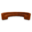 Manufacturer Color_Cognac -- Limitless 177.5" Cognac Velvet Upholstered 11 pc Modular Sectional IMAGE 1
