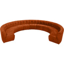  Manufacturer Color_Cognac -- Limitless 177.5" Cognac Velvet Upholstered 11 pc Modular Sectional IMAGE 5