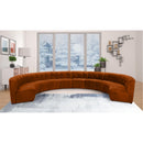  Manufacturer Color_Cognac -- Limitless 177.5" Cognac Velvet Upholstered 10 pc Modular Sectional IMAGE 2