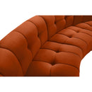  Manufacturer Color_Cognac -- Limitless 177.5" Cognac Velvet Upholstered 10 pc Modular Sectional IMAGE 7