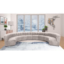 Manufacturer Color_Cream -- Limitless 177.5" Cream Velvet Upholstered 10 pc Modular Sectional IMAGE 2