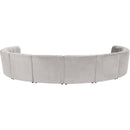  Manufacturer Color_Cream -- Limitless 177.5" Cream Velvet Upholstered 10 pc Modular Sectional IMAGE 4