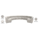  Manufacturer Color_Cream -- Limitless 177.5" Cream Velvet Upholstered 11 pc Modular Sectional IMAGE 14