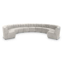  Manufacturer Color_Cream -- Limitless 177.5" Cream Velvet Upholstered 11 pc Modular Sectional IMAGE 1