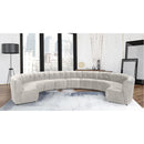  Manufacturer Color_Cream -- Limitless 177.5" Cream Velvet Upholstered 11 pc Modular Sectional IMAGE 2