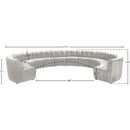  Manufacturer Color_Cream -- Limitless 177.5" Cream Velvet Upholstered 12 pc Modular Sectional IMAGE 13