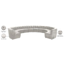  Manufacturer Color_Cream -- Limitless 177.5" Cream Velvet Upholstered 12 pc Modular Sectional IMAGE 14