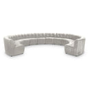  Manufacturer Color_Cream -- Limitless 177.5" Cream Velvet Upholstered 12 pc Modular Sectional IMAGE 1