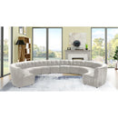  Manufacturer Color_Cream -- Limitless 177.5" Cream Velvet Upholstered 12 pc Modular Sectional IMAGE 2