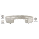  Manufacturer Color_Cream -- Limitless 177.5" Cream Velvet Upholstered 13 pc Modular Sectional IMAGE 14