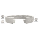 Meridian Limitless Cream Velvet 14 pc Modular Sectional IMAGE 13