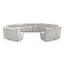  Manufacturer Color_Cream -- Limitless 177.5" Cream Velvet Upholstered 14 pc Modular Sectional IMAGE 1