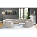  Manufacturer Color_Cream -- Limitless 177.5" Cream Velvet Upholstered 14 pc Modular Sectional IMAGE 2