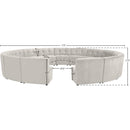  Manufacturer Color_Cream -- Limitless 177.5" Cream Velvet Upholstered 15 pc Modular Sectional IMAGE 12