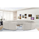  Manufacturer Color_Cream -- Limitless 177.5" Cream Velvet Upholstered 15 pc Modular Sectional IMAGE 2