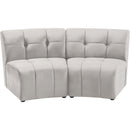 Meridian Limitless Fabric 2 pc Sectional 645Cream-2PC IMAGE 1